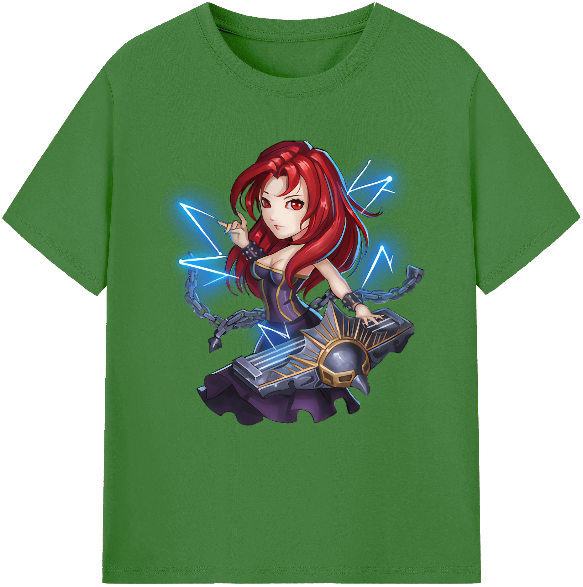 （画像用） リーグ・オブ・レジェンド League of Legends LOL レディースカジュアルプリントTシャツ（綿100％）